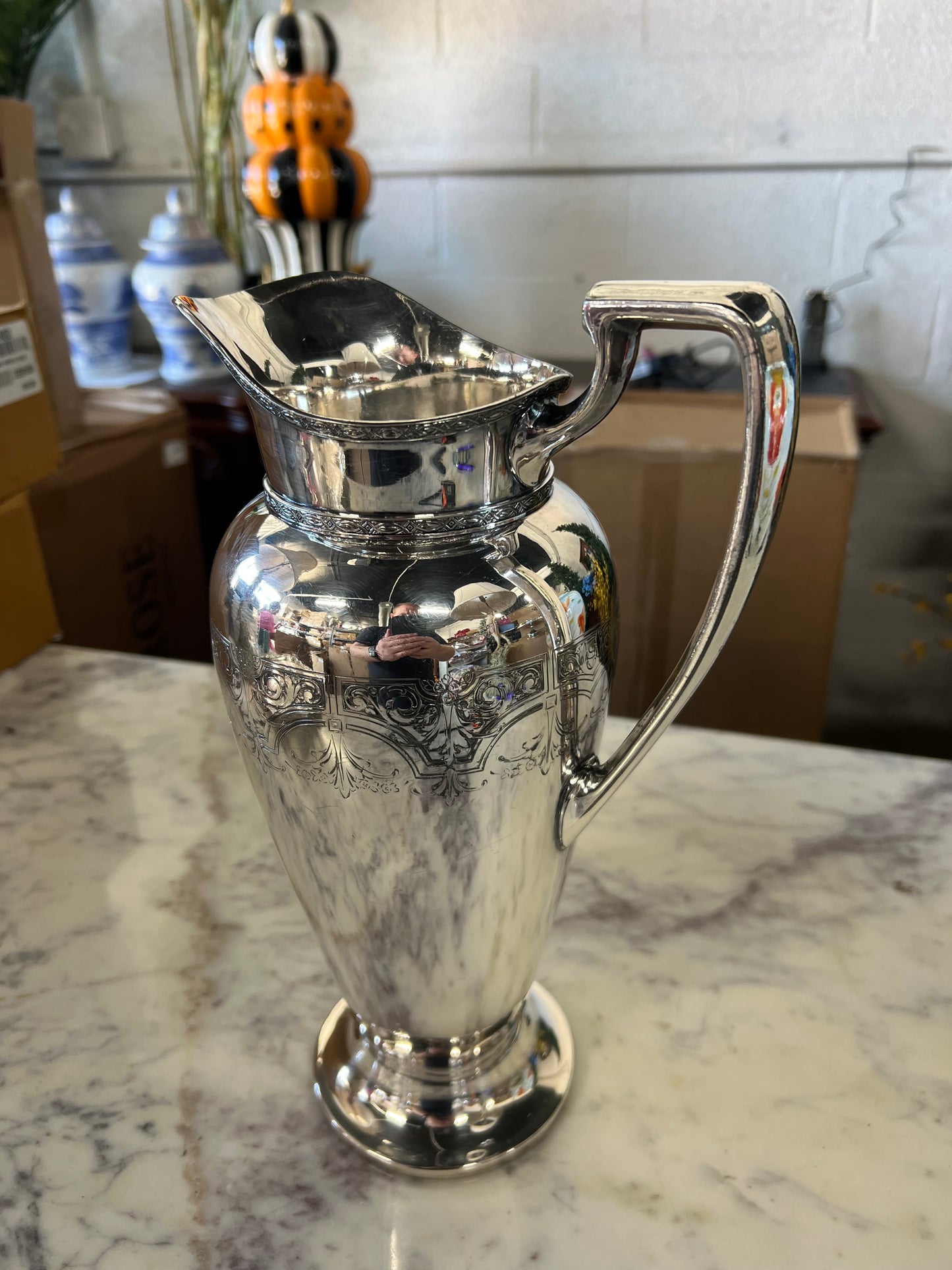 Vintage Silver-Plated Water/Tea Platter