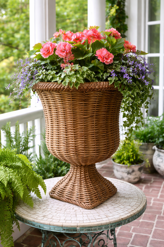 19” Woven urn