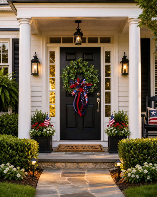 Stars and Stripes Ivy Wreath