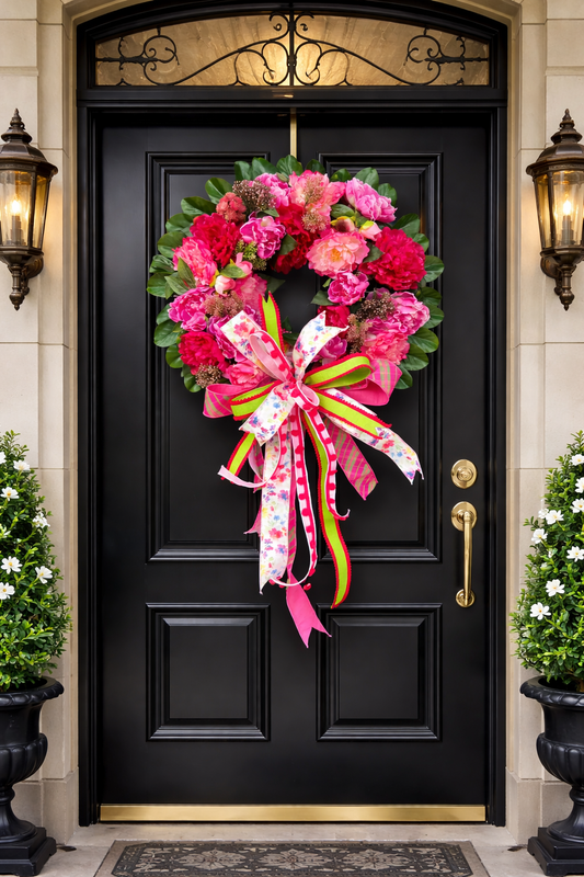 Peony Garden Elegance Wreath 2