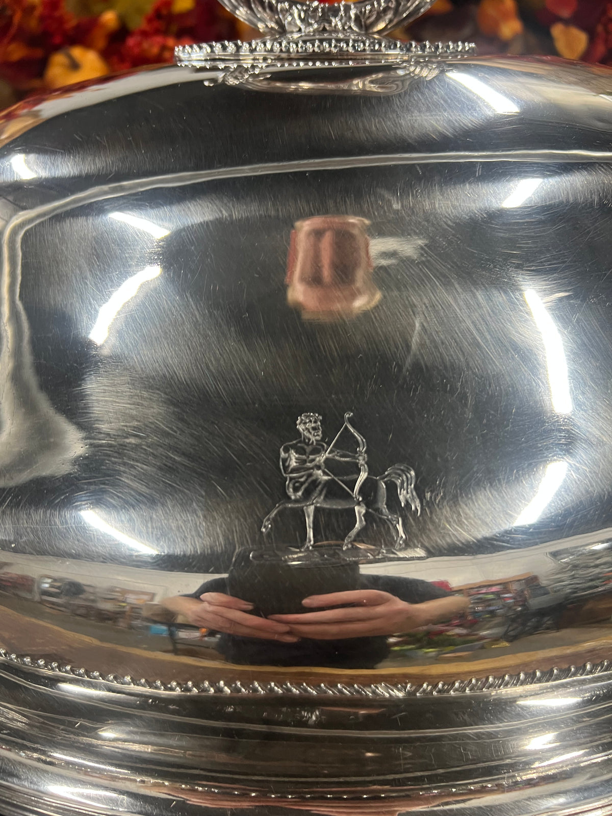 Vintage Silver-Plated Meat Dome with Platter (4)
