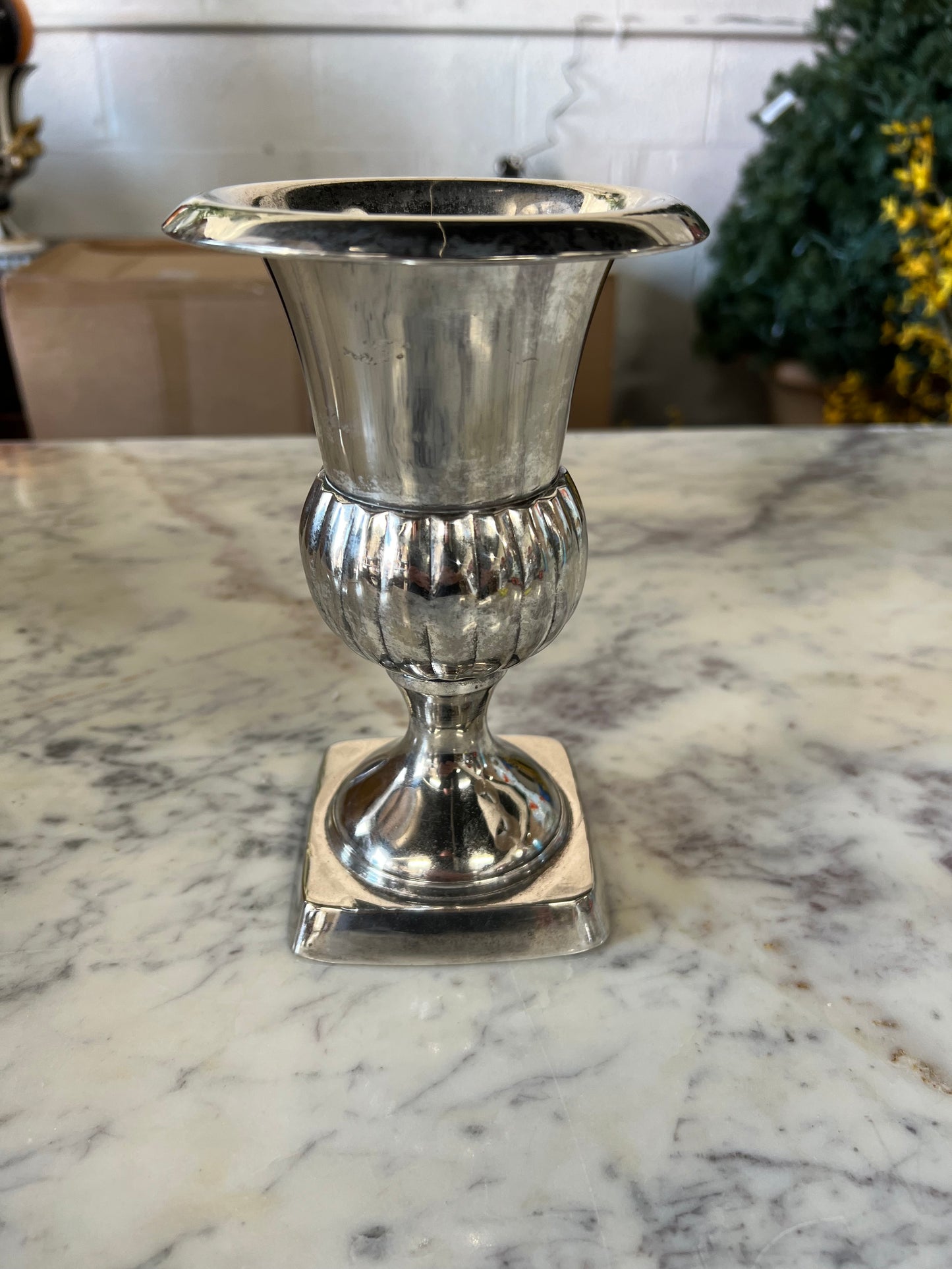 Vintage Silver-Plated Small Urn