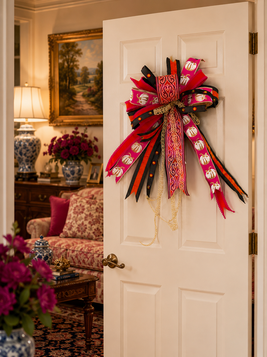 Pink Pumpkin Luxe Bow