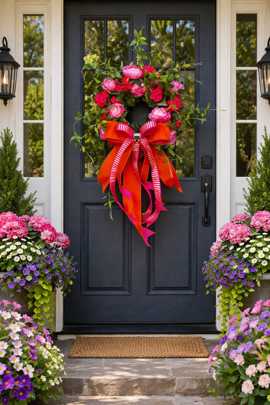 1 of 1 Orange You Pink Wreath