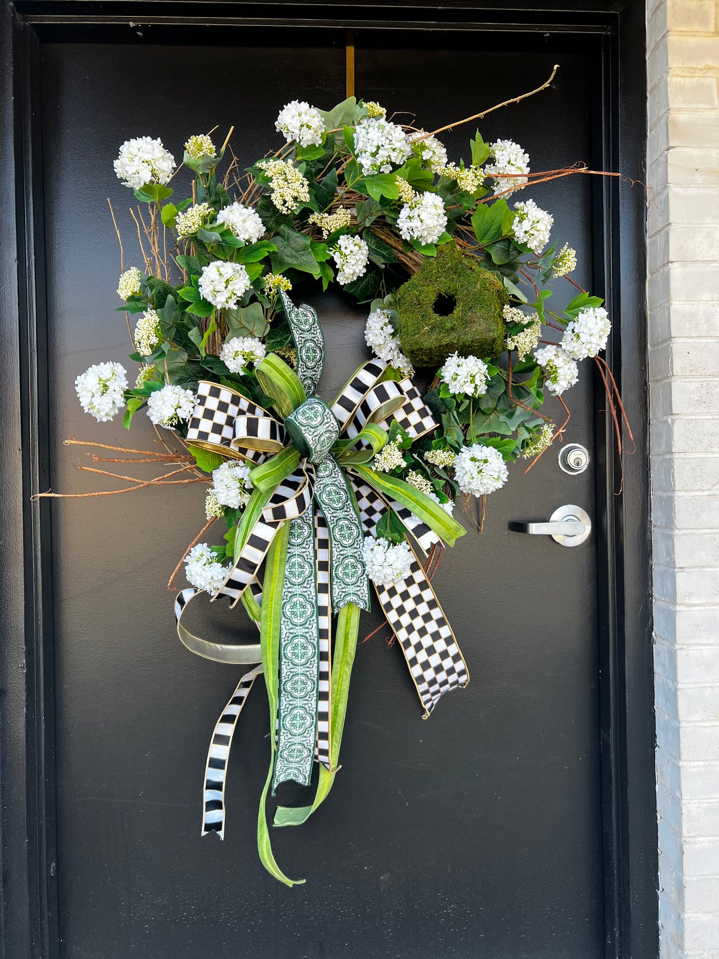 Snowball Bird House Wreath