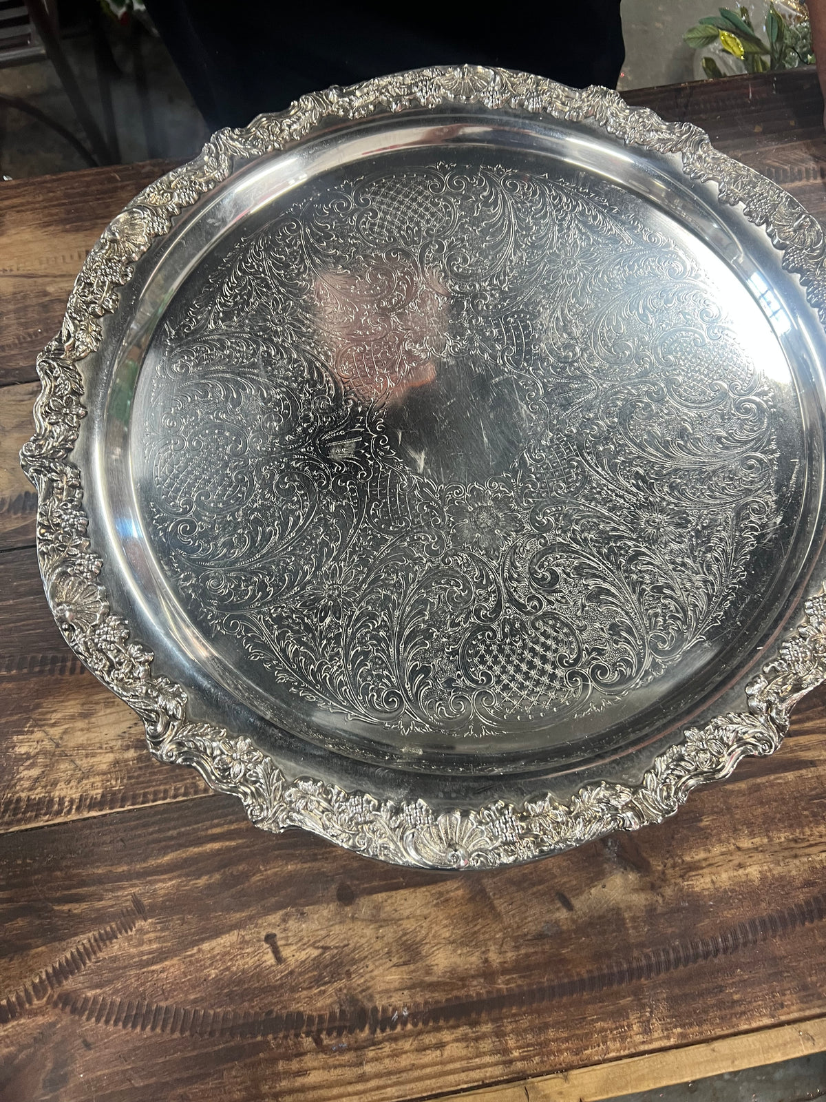 Vintage Silver-Plated F.B Roger’s Punch Bowl and Tray