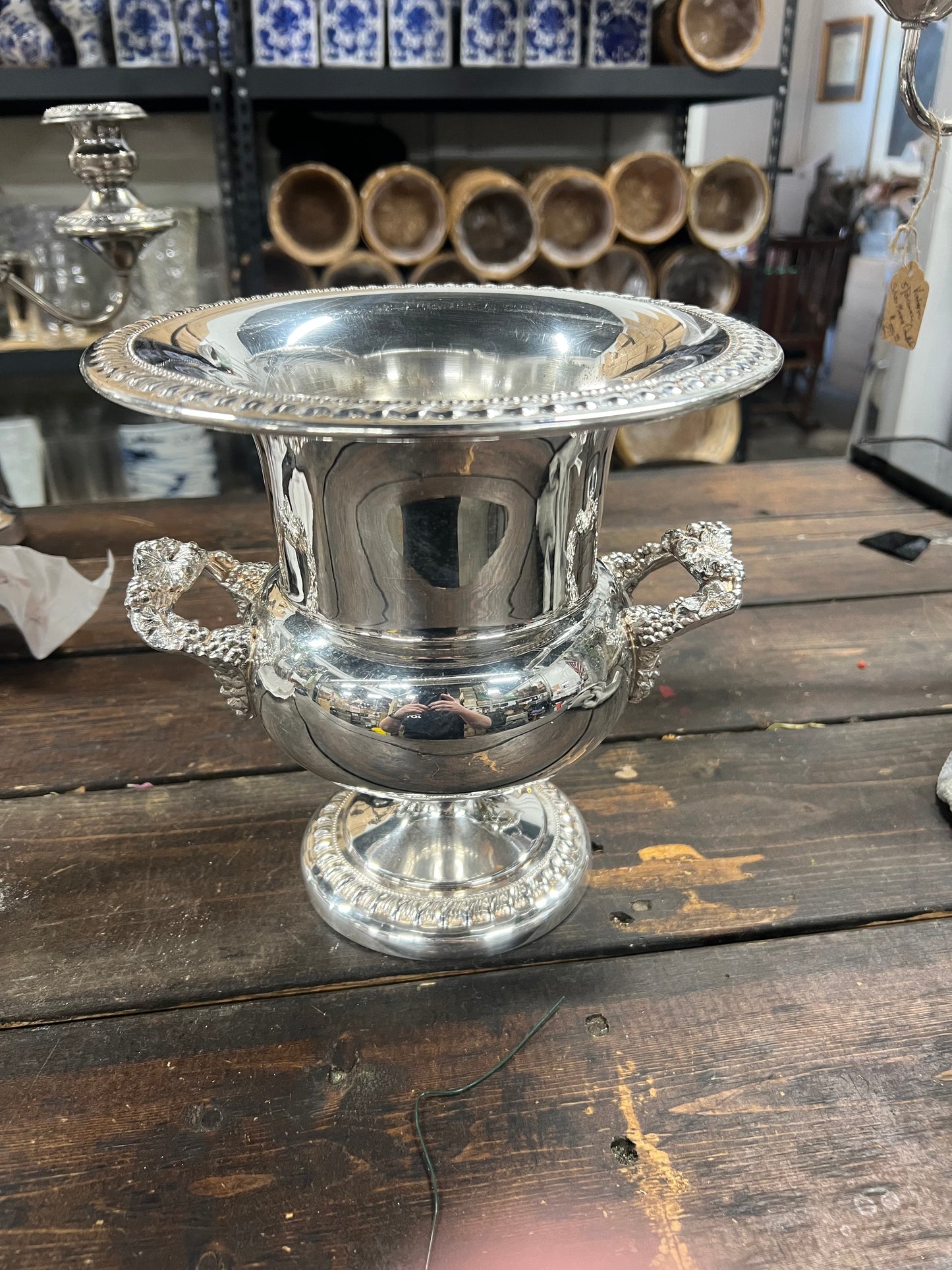 Vintage Antique Silverplated Champagne Urn
