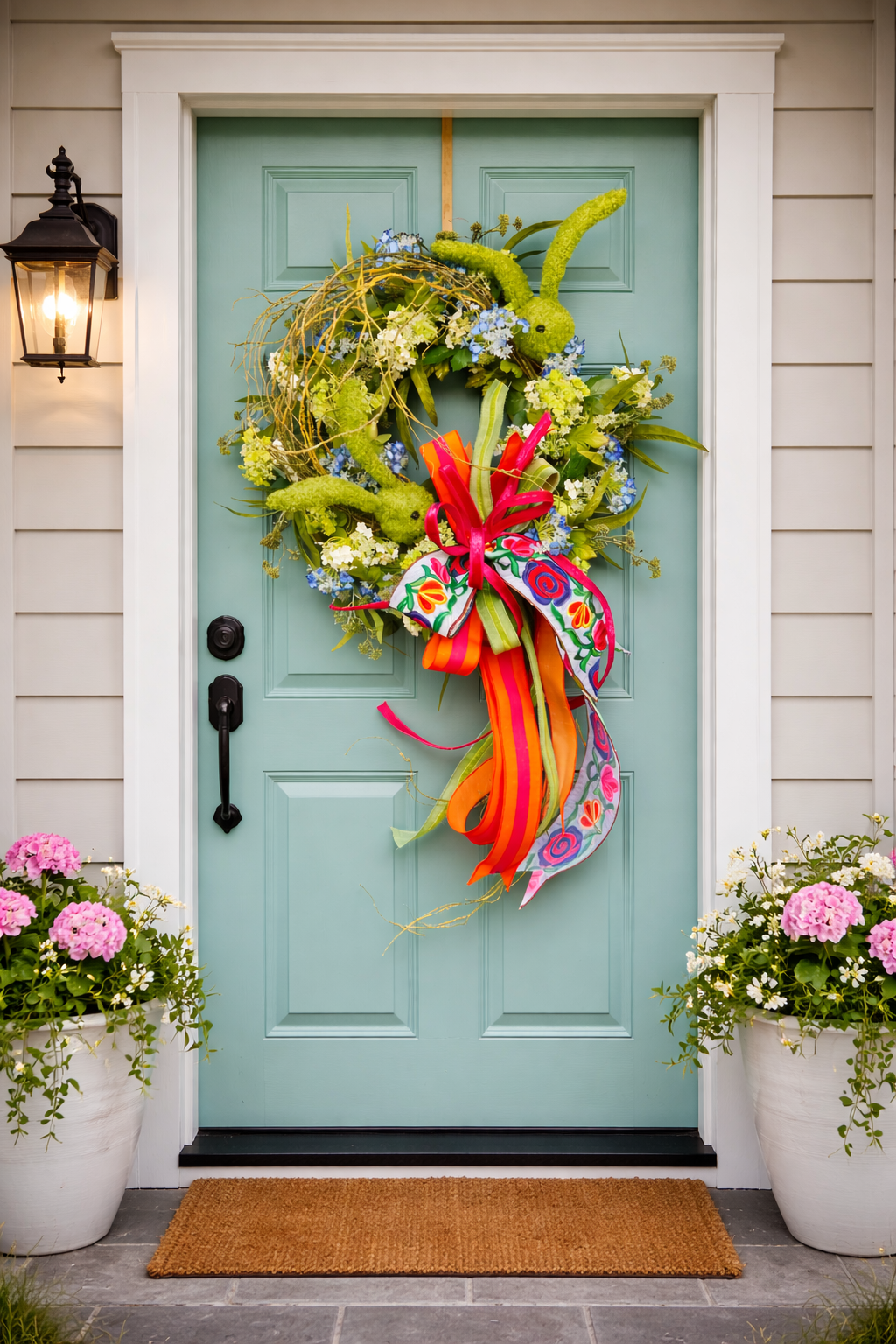 Bunny Garden Party Wreath