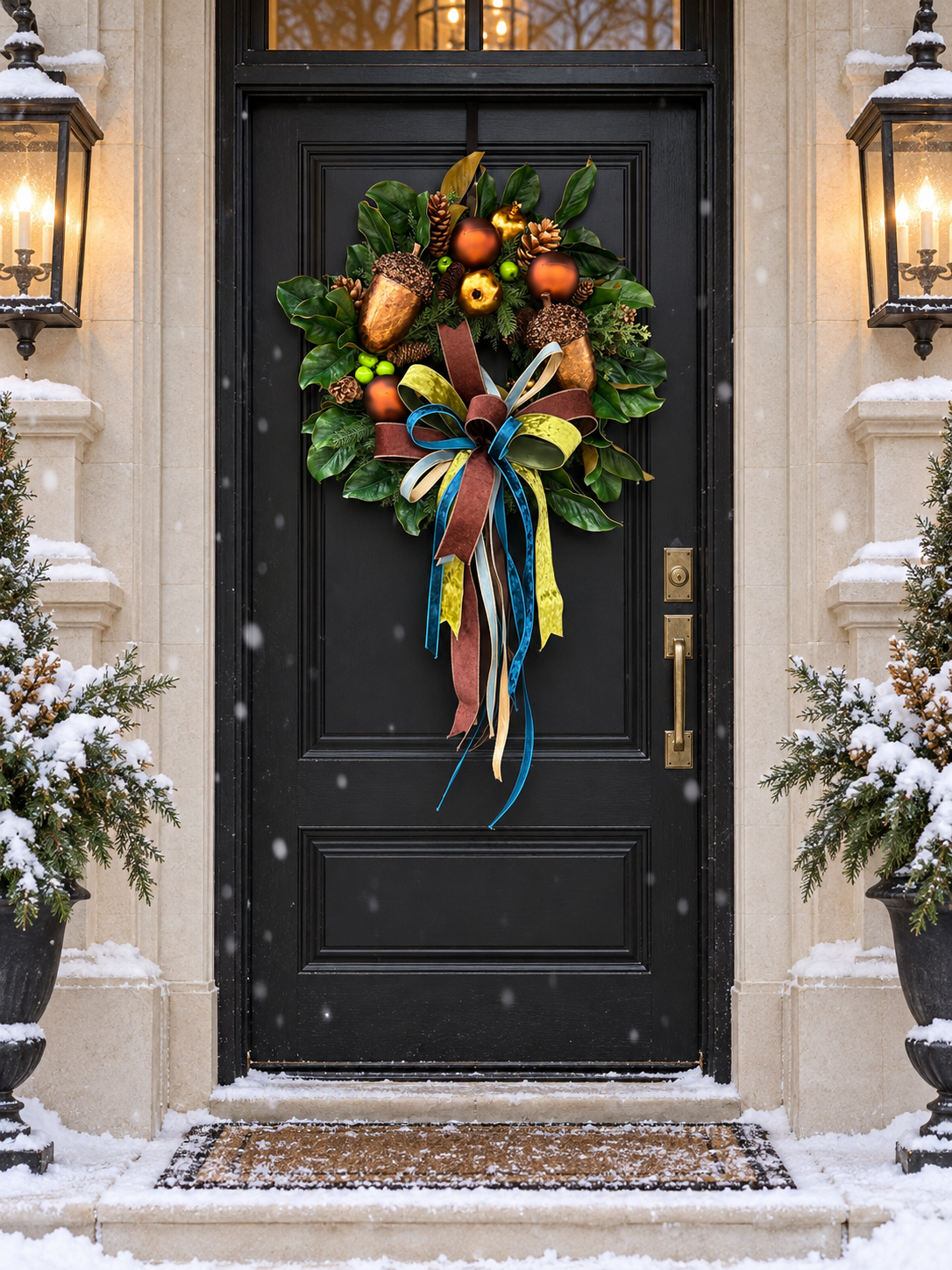 The Gilded Acorn Christmas Wreath