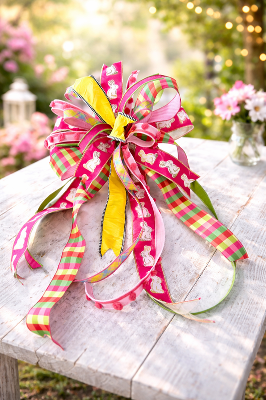 Pink Bunny bow