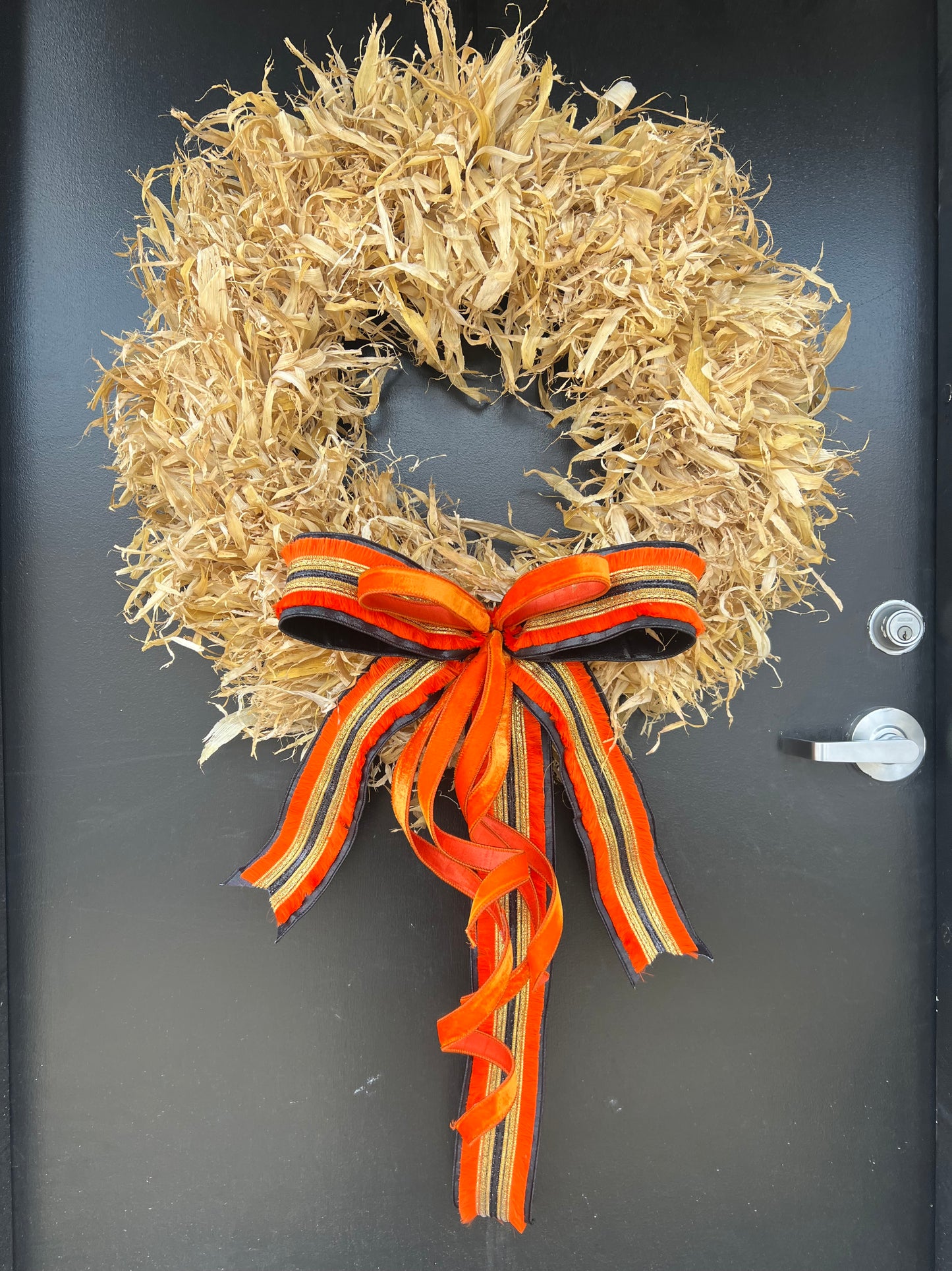 Autumn Ember Corn Husk Wreath