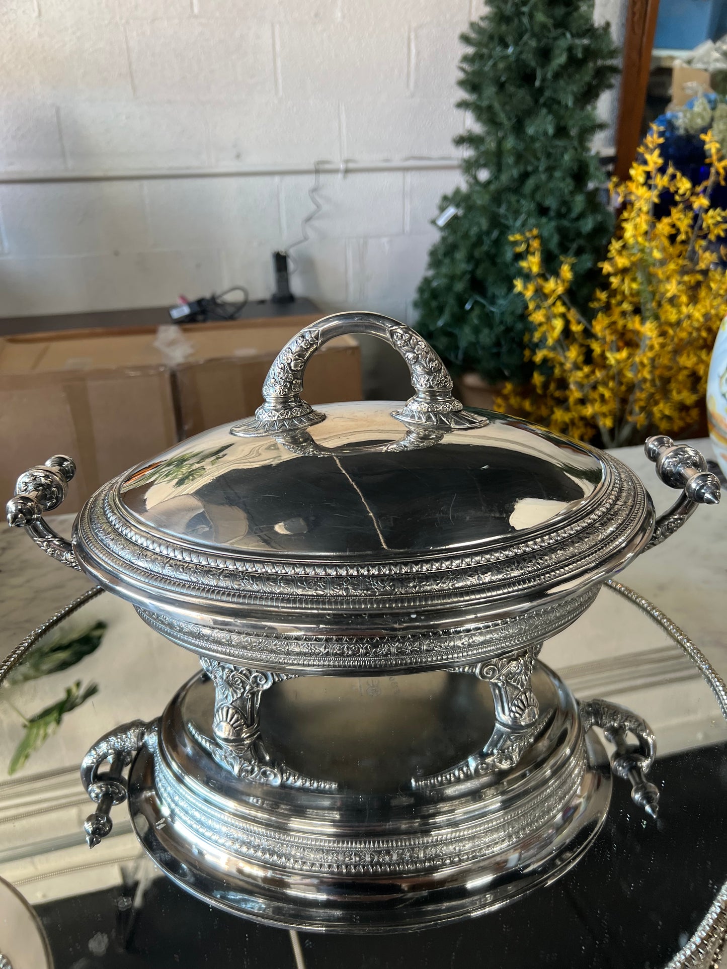 Vintage Silver-Plated Casserole Dish