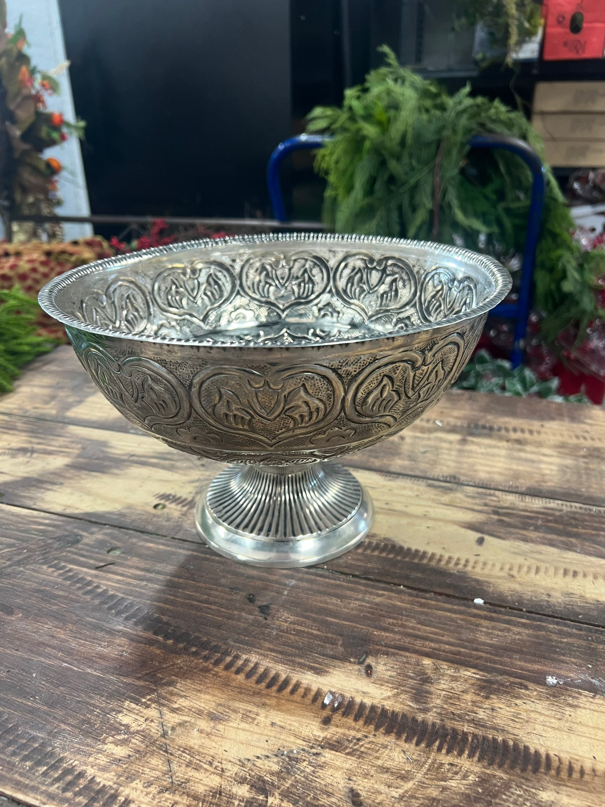 Vintage Metal Urn Container