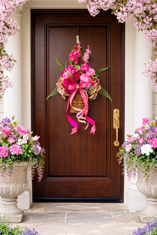 Spring Blush Garden Basket