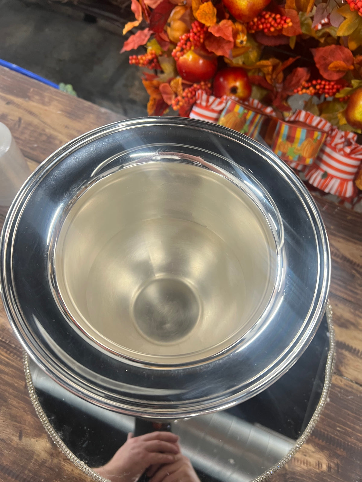 Vintage silver plated champagne urn (6)