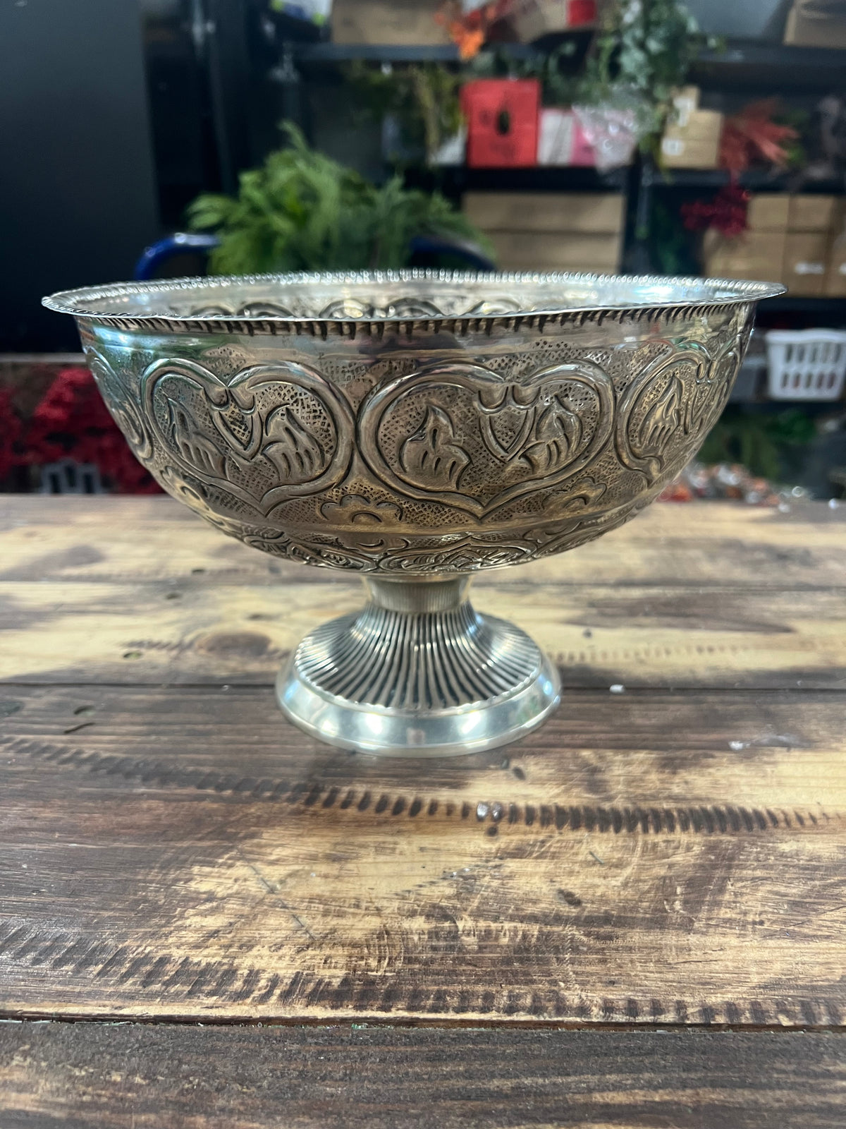 Vintage Metal Urn Container
