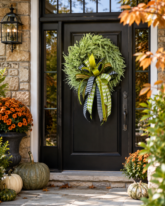 Harlequin in the Garden Wreath