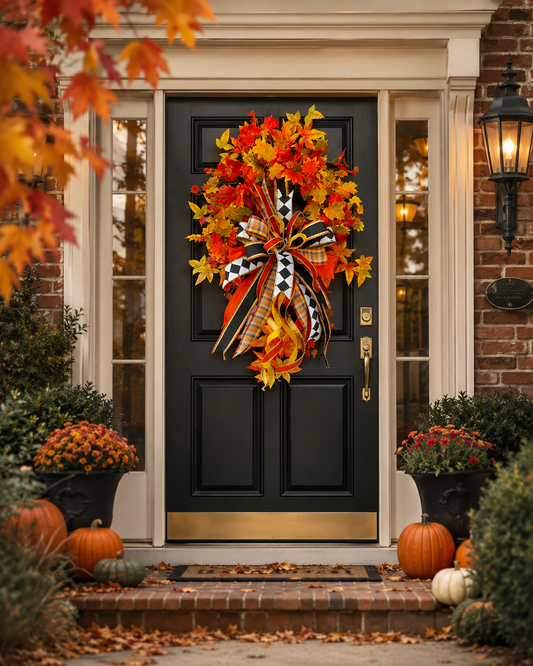 Autumn Maple Manor Wreath