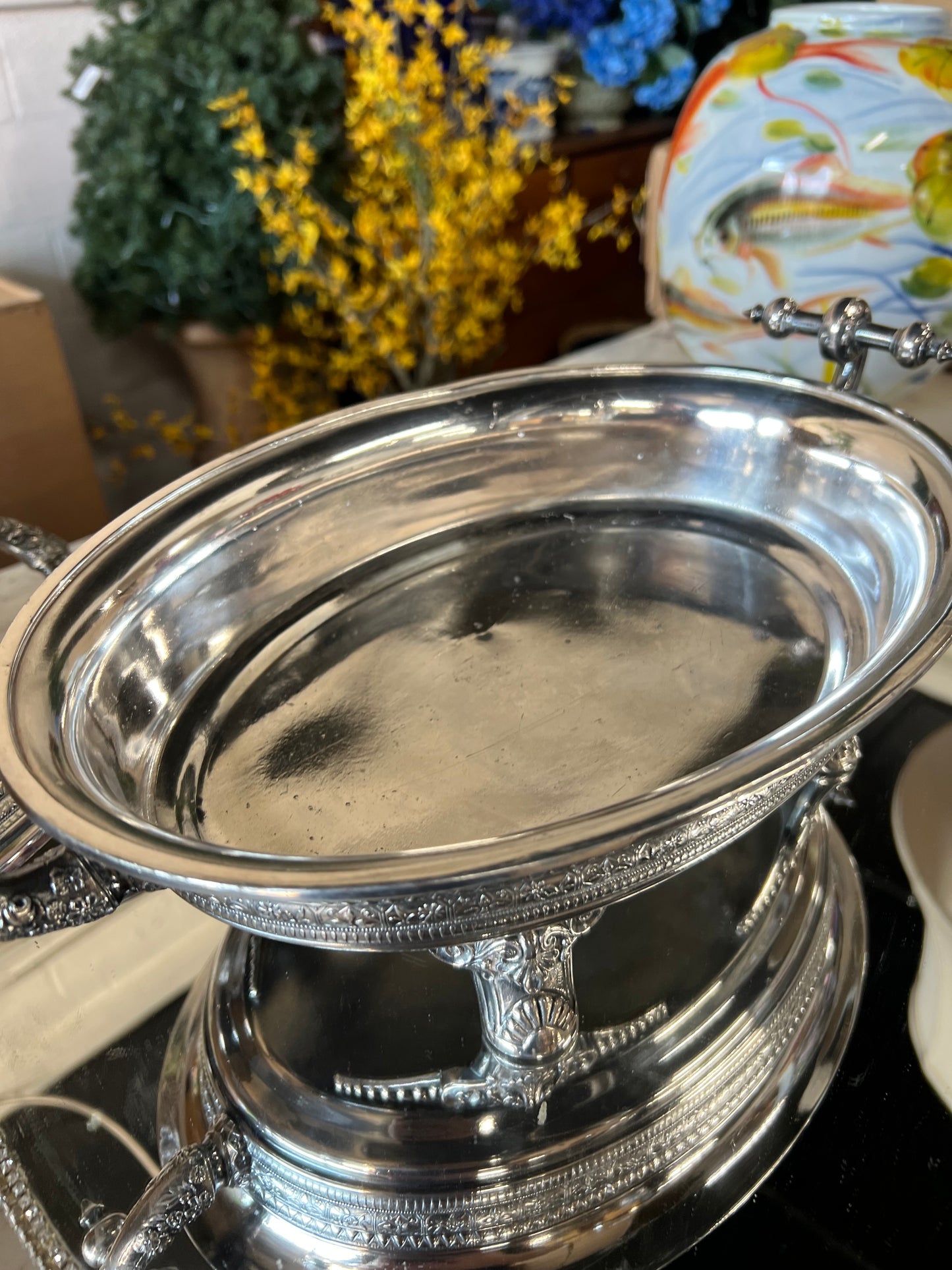 Vintage Silver-Plated Casserole Dish