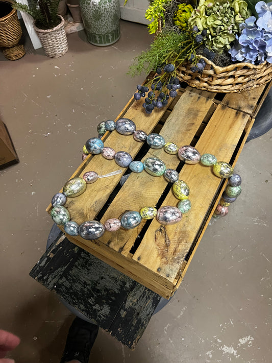 72 inch vintage Easter egg garland