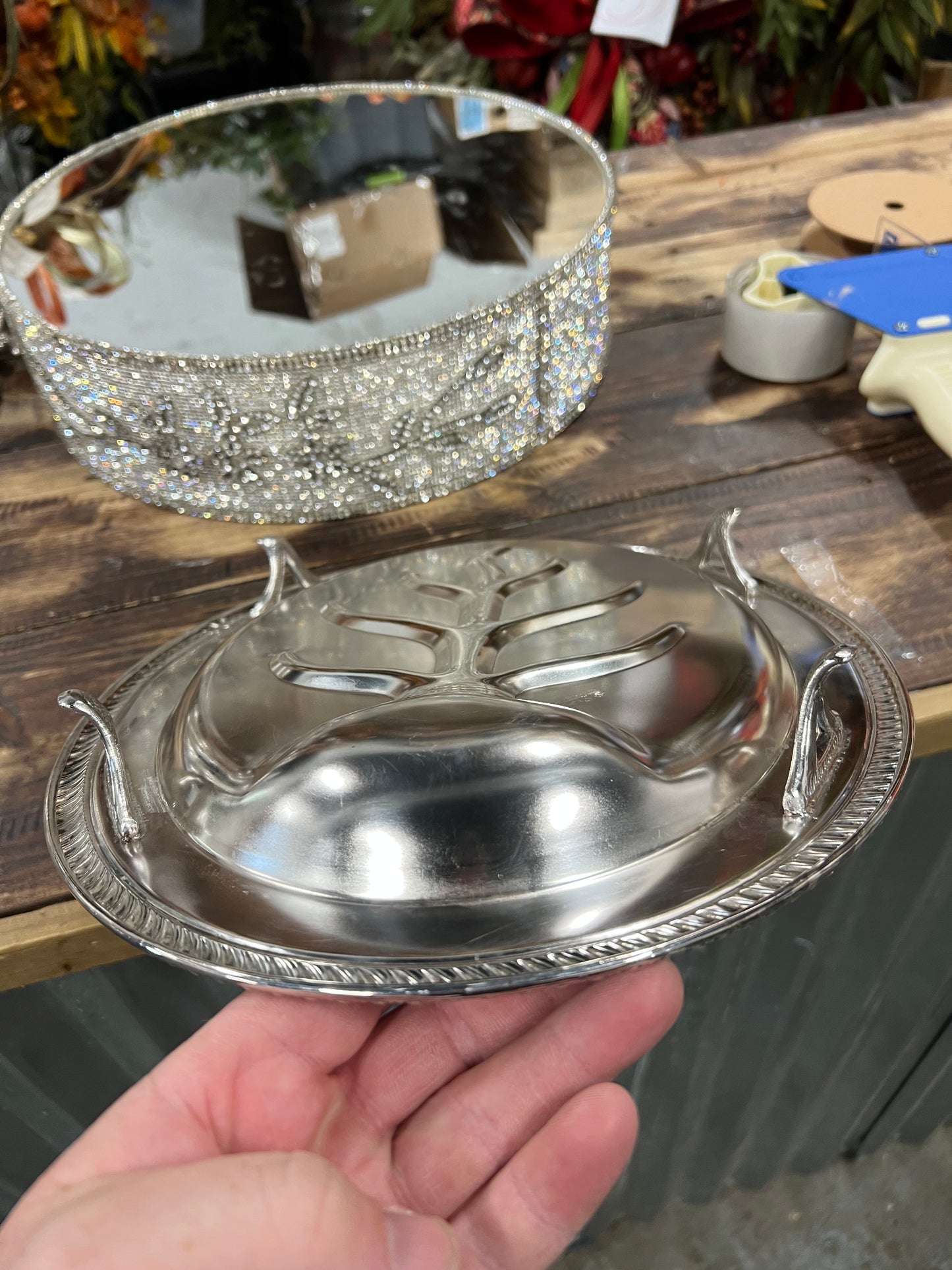 Vintage Silver-Plated Meat Tray