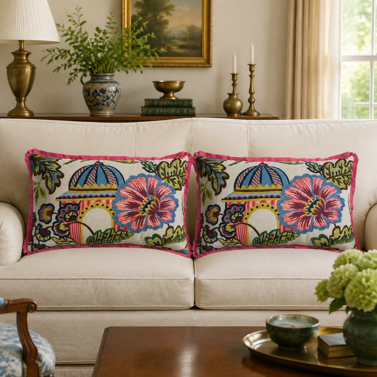 Set of 2 Nila Pomegranate 16X24 Pillow