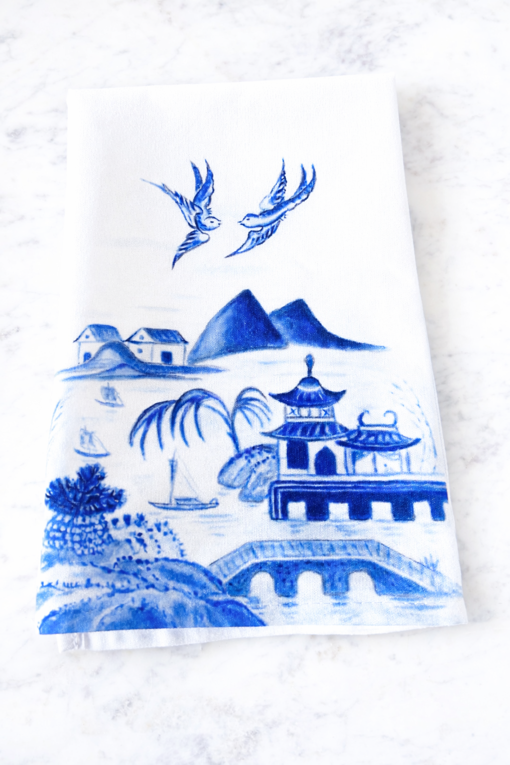 Canton Scene Guest towel