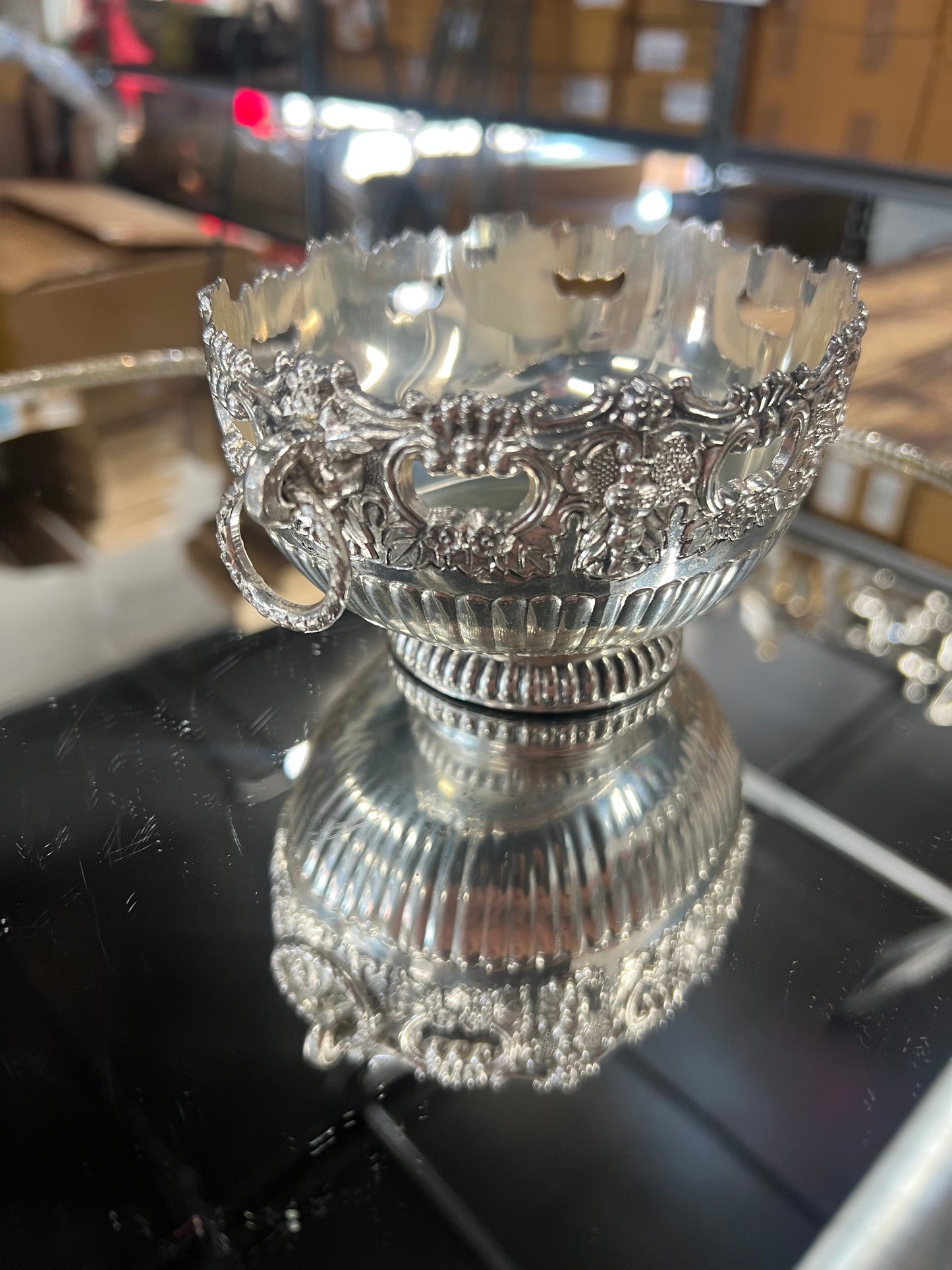 Vintage Silver-Plated Candy Dish (2)