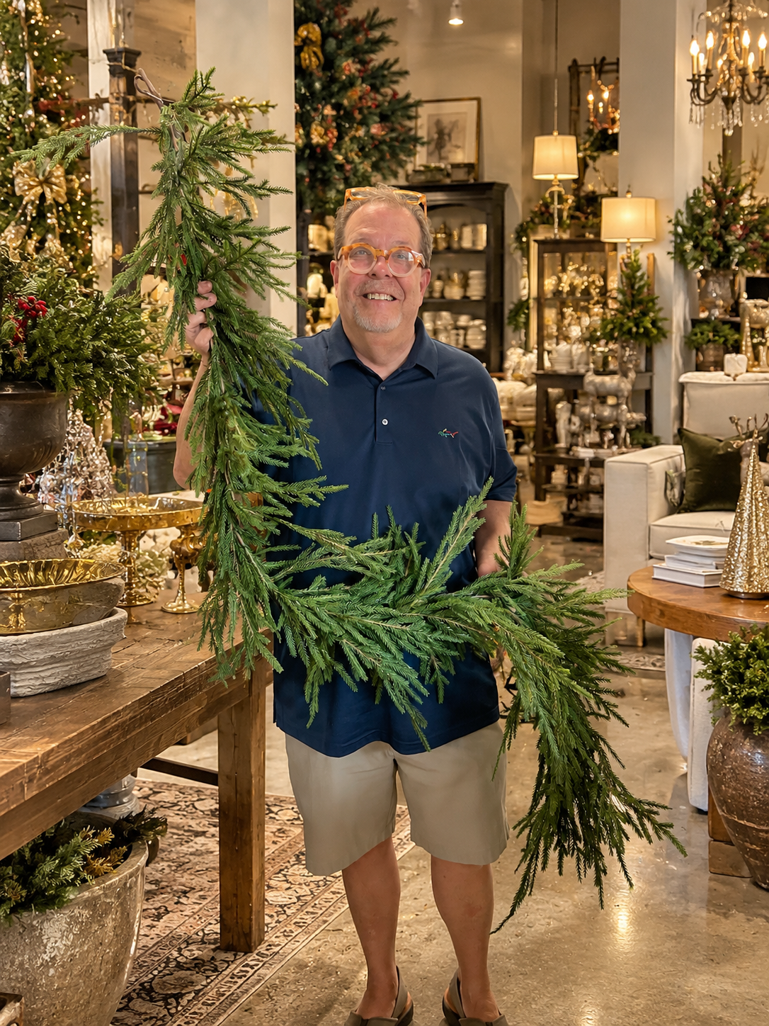 6’ Christmas Norfolk Pine Garland (2)