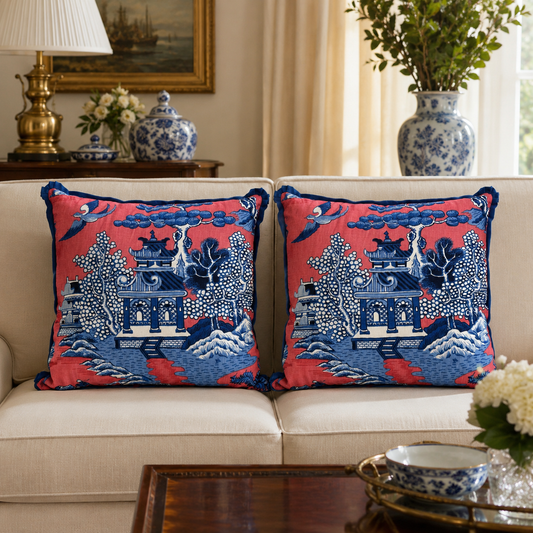 Set of 2 Willow Lake Punch Pillow