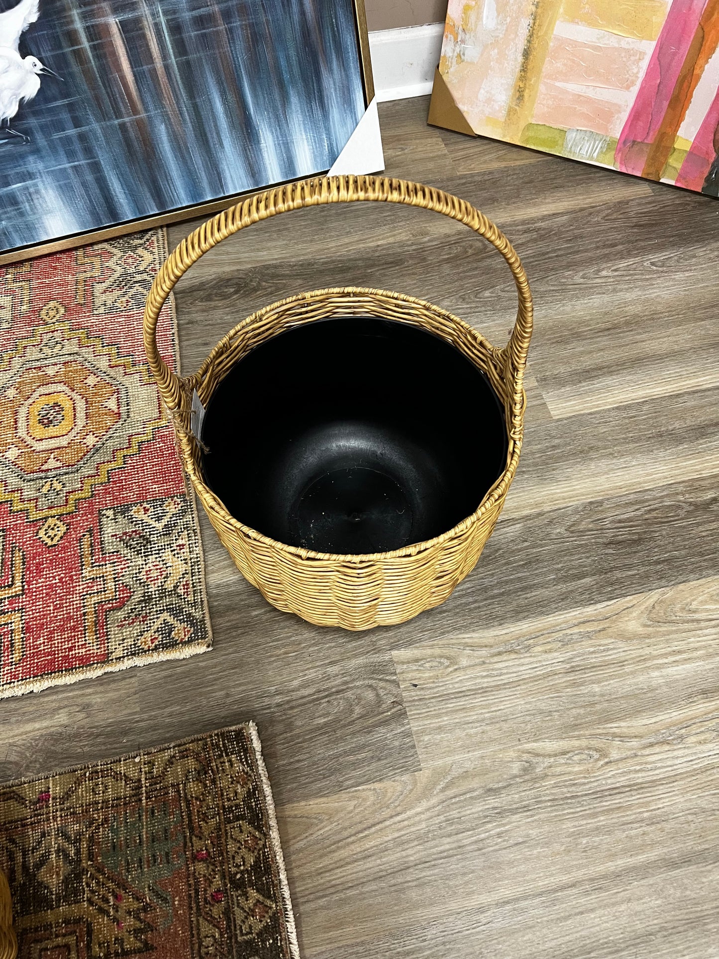 Large Poly Weave Garden Basket