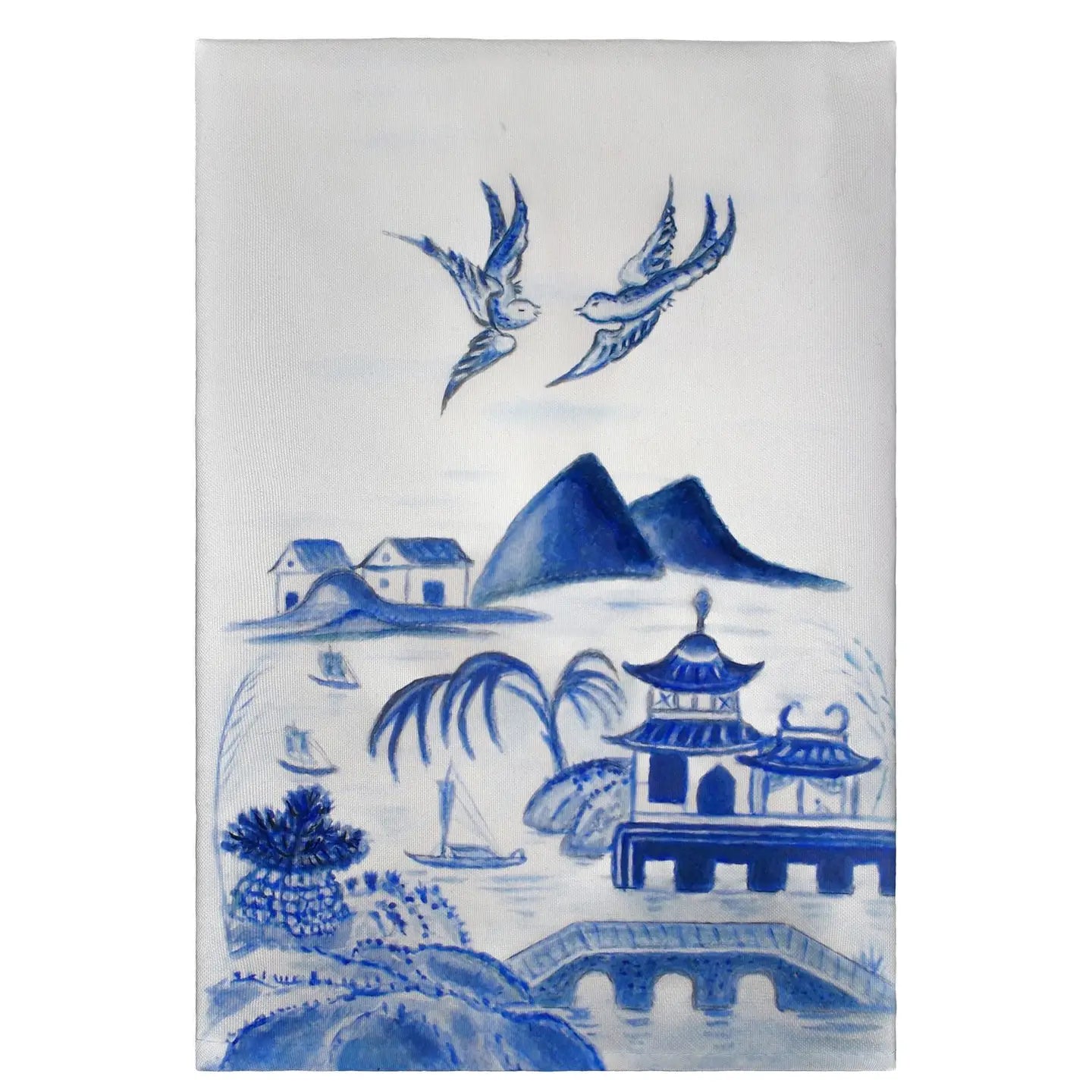 Canton Scene Guest towel