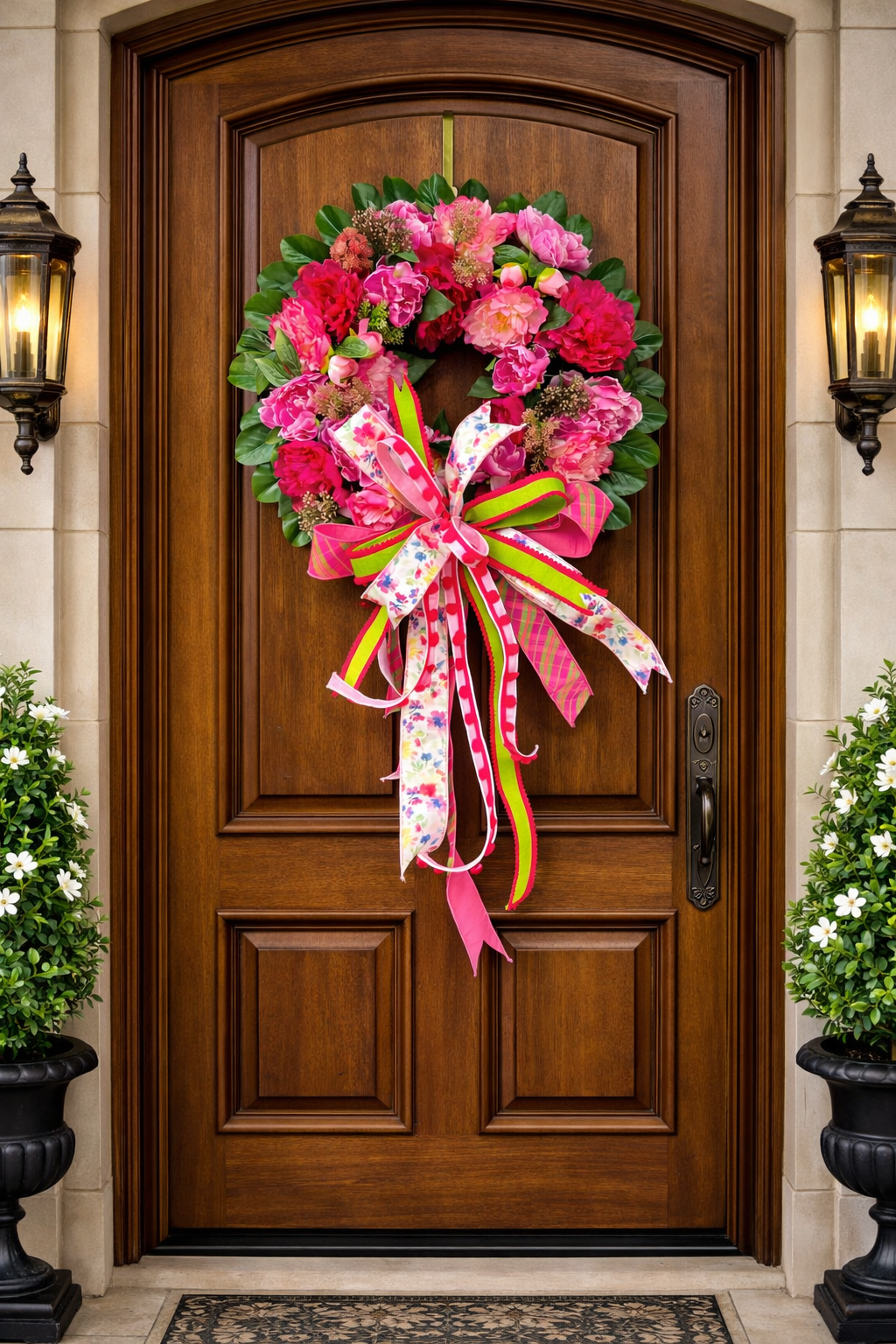 Peony Garden Elegance Wreath 2