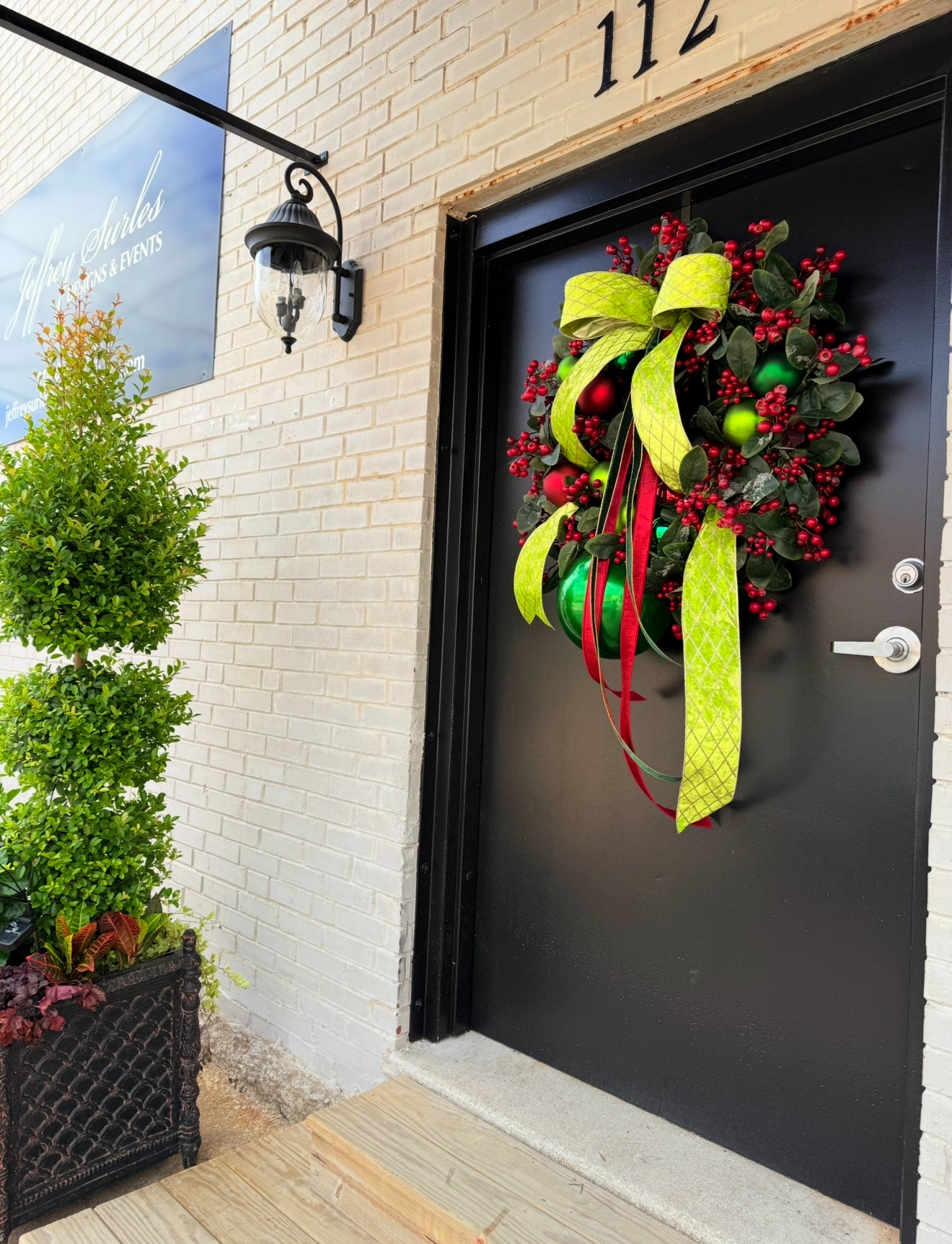“Balls Berries & Bows” Christmas Wreath