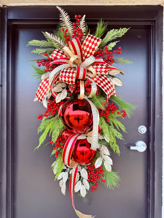 Holly Jolly Elegance Christmas Swag