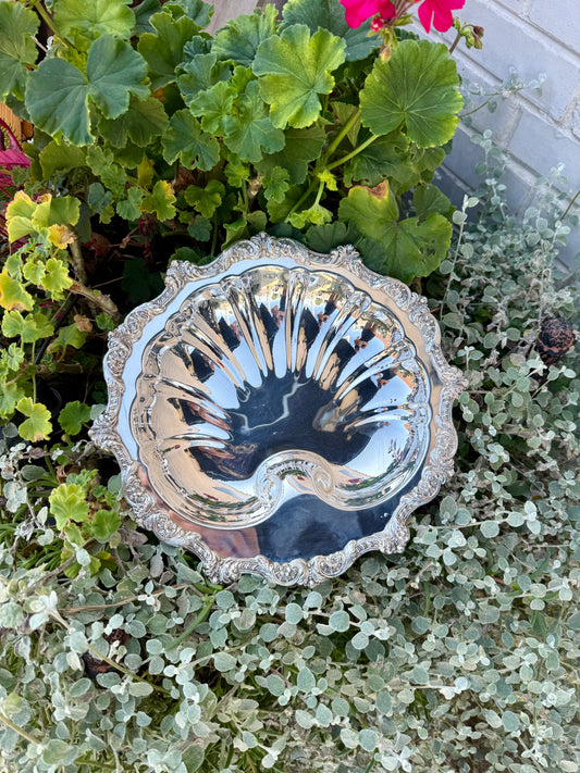 Vintage Silver Plated Shell Dish