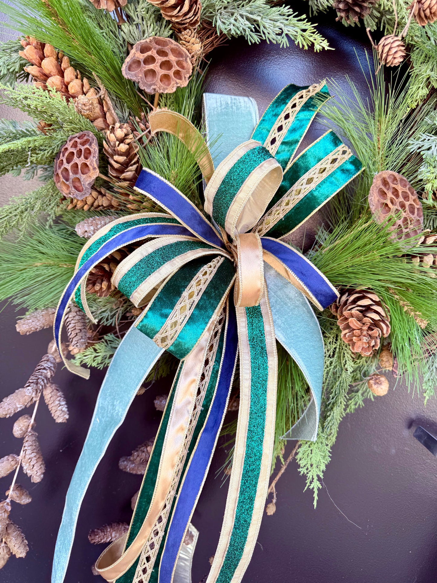 Soft Winter Night Christmas Wreath