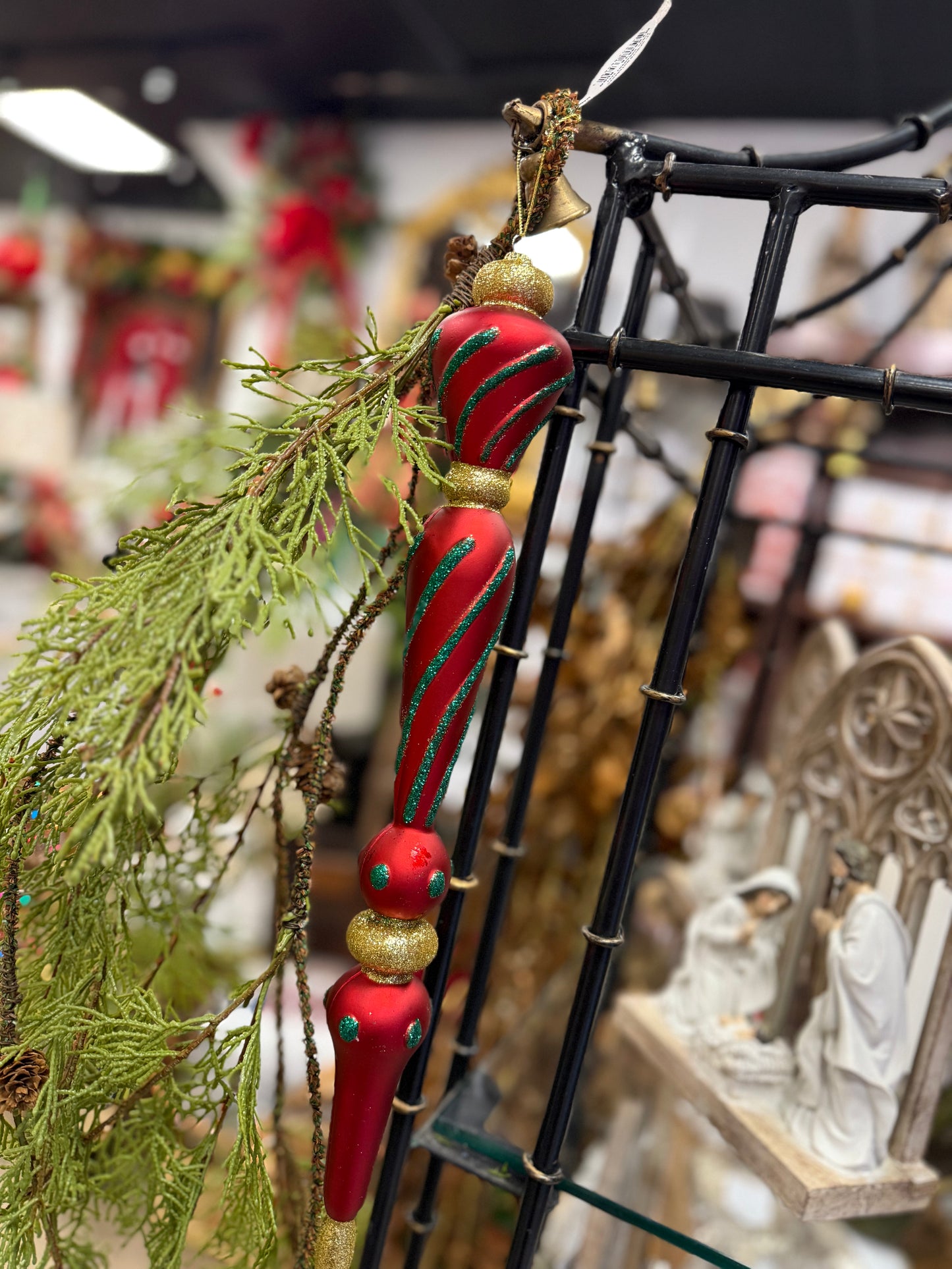 17” Glitter Finial Ornament