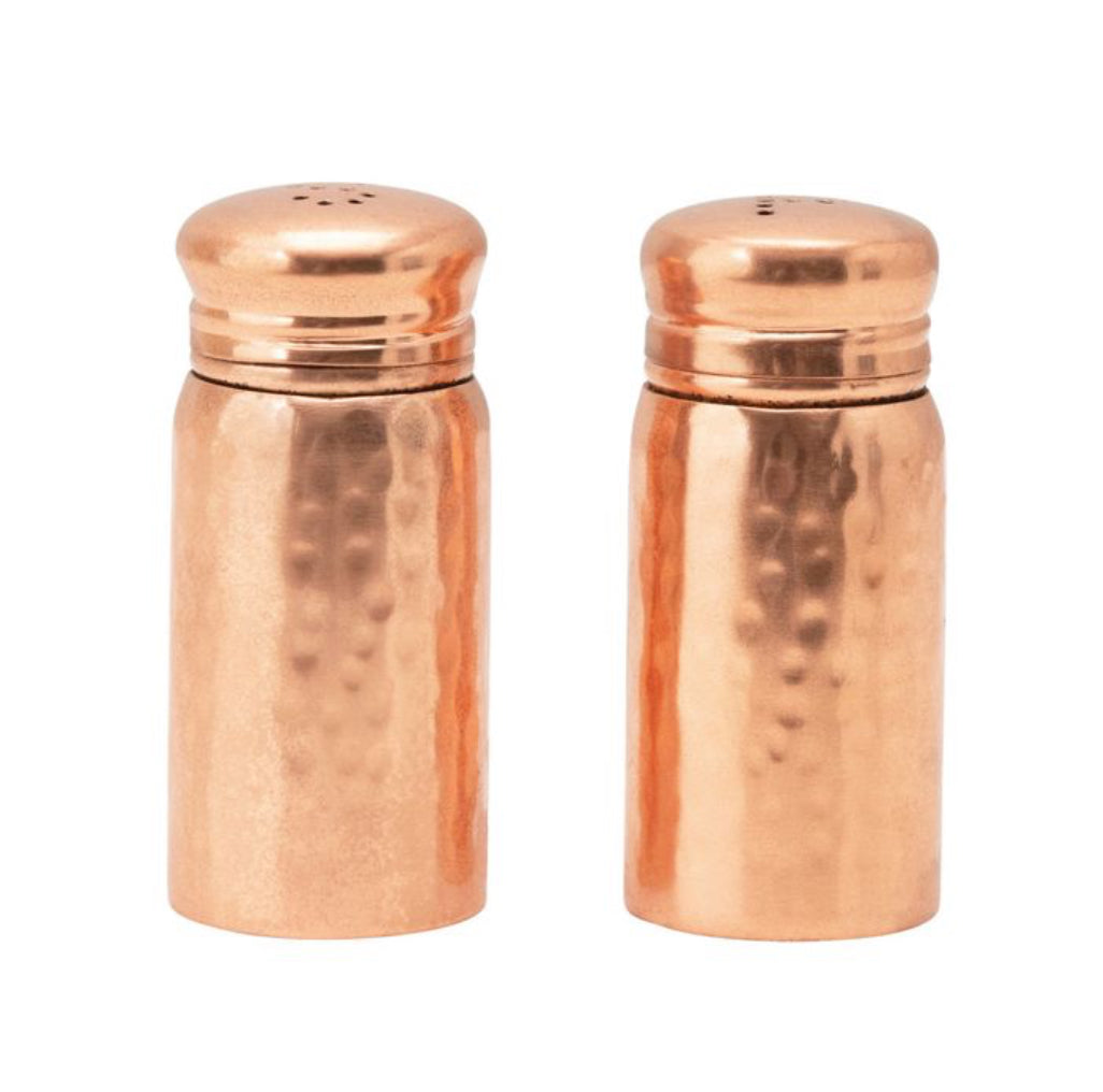 Copper Plated Salt & Pepper Shakers