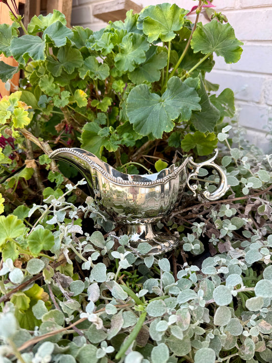 Vintage Silver Plated Gravy Boat