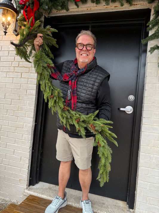 68” Pine & Pinecone Garland