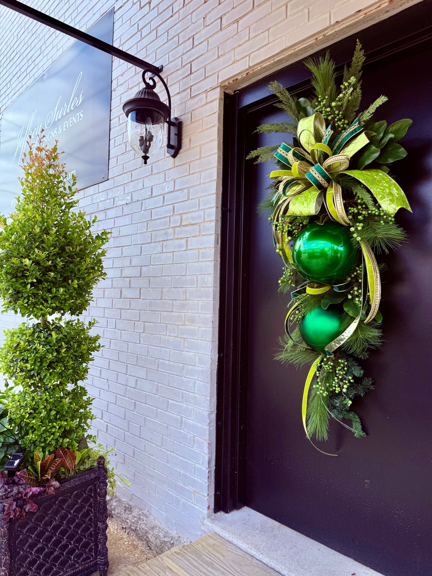 “Green With Envy” Christmas Swag