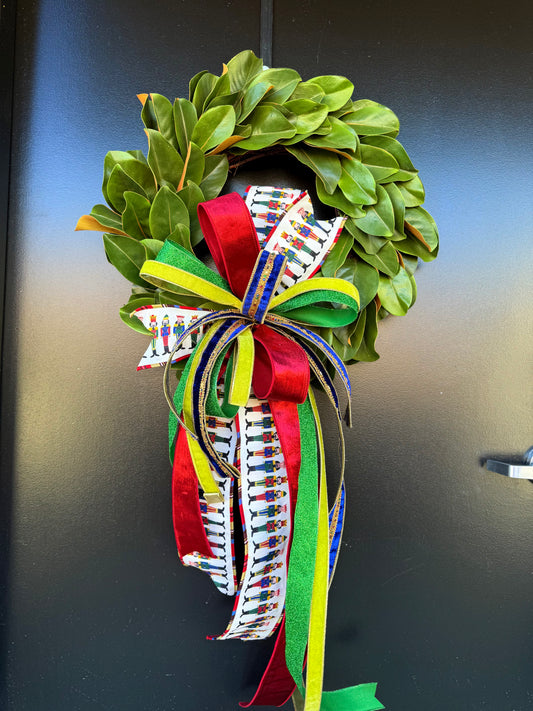 The Magnolia Nutcraker Wreath