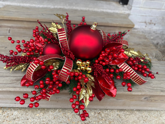 Crimson Gold Splendor Centerpiece