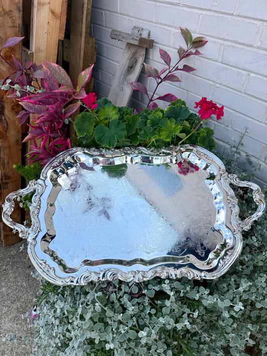 Vintage F.B. Roger’s Silver Plated Large Serving Tray