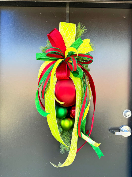 Mr. Grinch Christmas Swag
