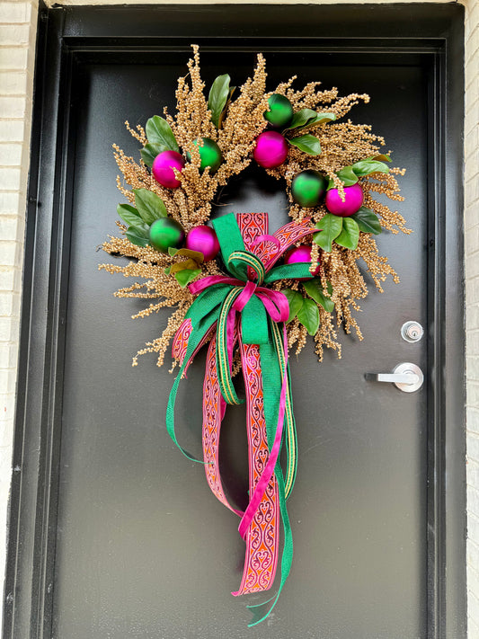 Festive Fiesta Berry Christmas Wreath