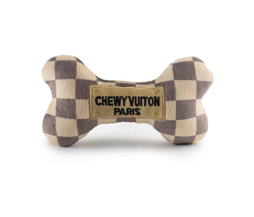 Chewy Vuiton Dog Bone Squeaker