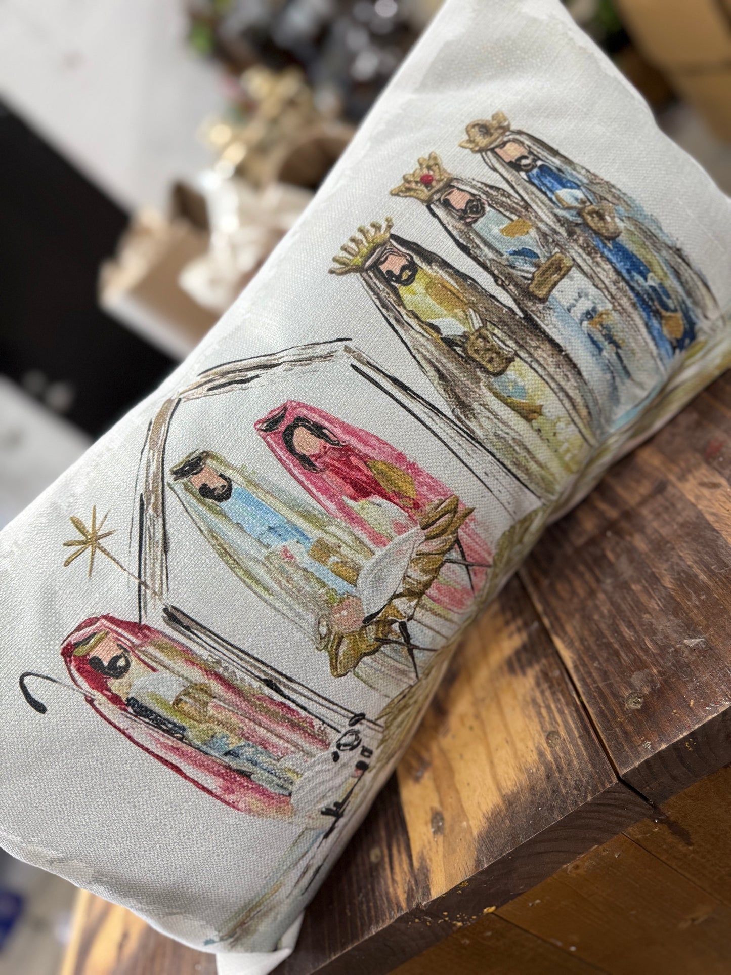 Nativity Lumbar Pillow