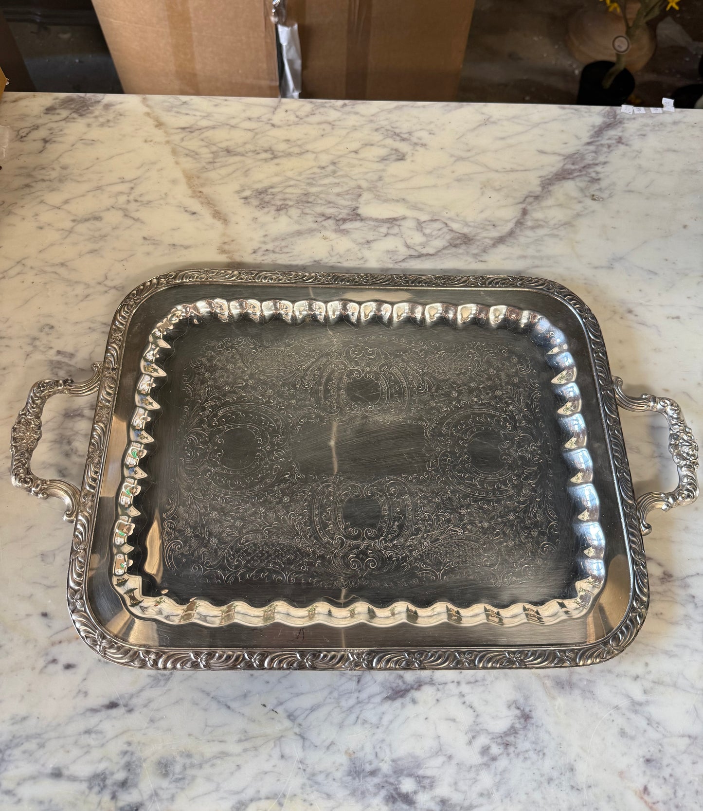 Vintage F.B Roger’s Silver Plated Platter w/ Handles